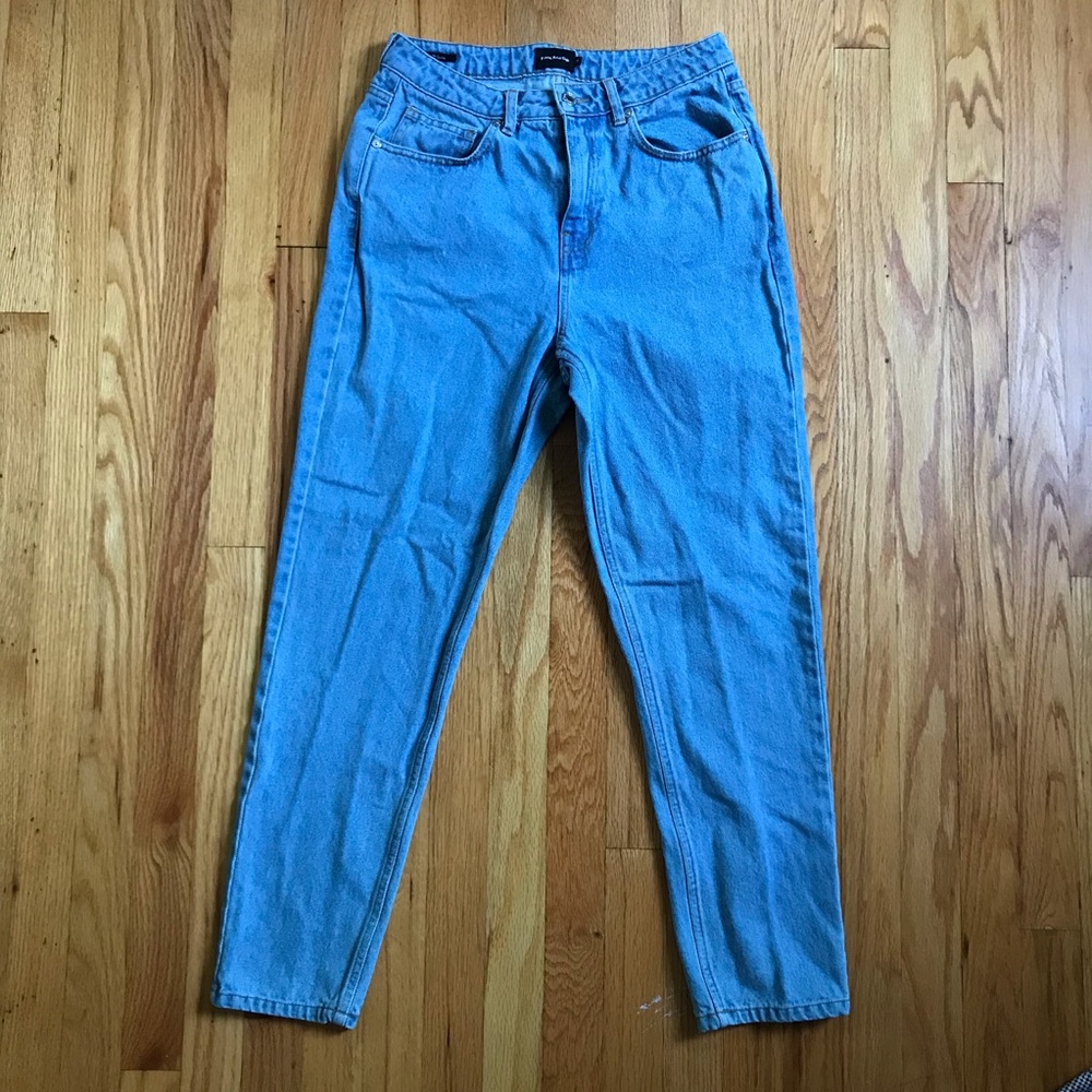 Frank & Oak Stevie High-Rise Tapered Light Blue Jeans 29